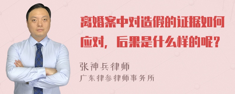 离婚案中对造假的证据如何应对，后果是什么样的呢？