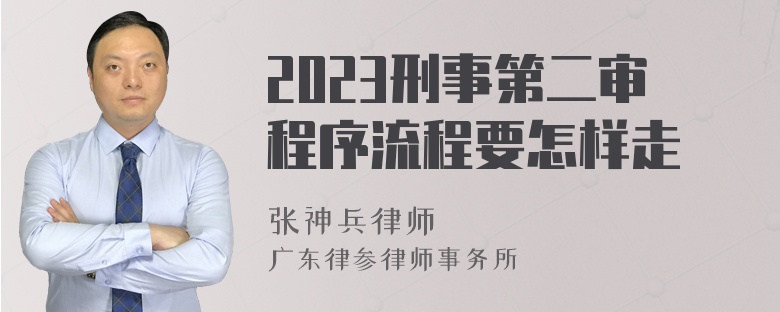 2023刑事第二审程序流程要怎样走