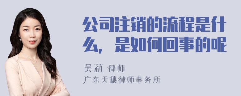 公司注销的流程是什么，是如何回事的呢
