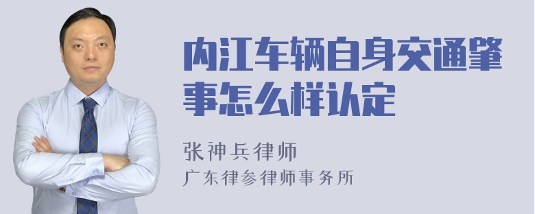 内江车辆自身交通肇事怎么样认定