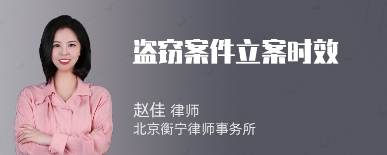 盗窃案件立案时效