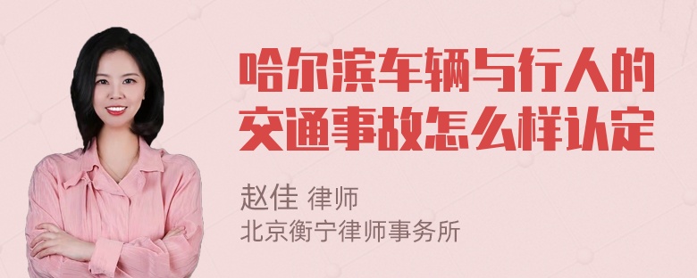 哈尔滨车辆与行人的交通事故怎么样认定