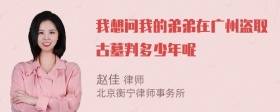 我想问我的弟弟在广州盗取古墓判多少年呢