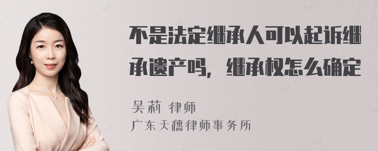 不是法定继承人可以起诉继承遗产吗，继承权怎么确定