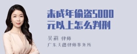 未成年偷盗5000元以上怎么判刑