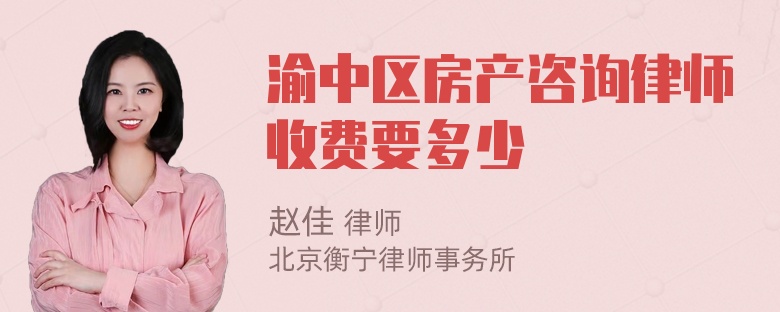 渝中区房产咨询律师收费要多少