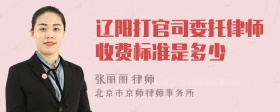 辽阳打官司委托律师收费标准是多少