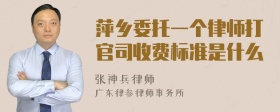 萍乡委托一个律师打官司收费标准是什么