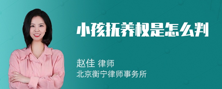 小孩抚养权是怎么判