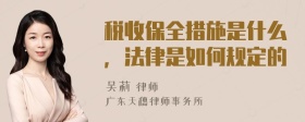 税收保全措施是什么，法律是如何规定的