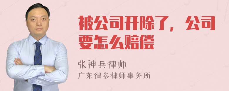 被公司开除了，公司要怎么赔偿