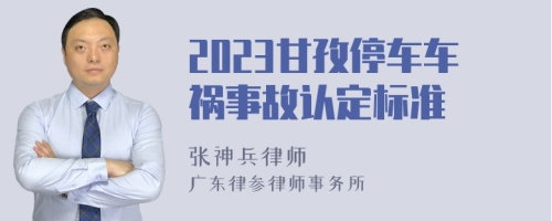 2023甘孜停车车祸事故认定标准