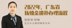 2022年，广东省抚恤金遗补办理流程