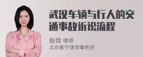 武汉车辆与行人的交通事故诉讼流程