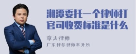 湘潭委托一个律师打官司收费标准是什么