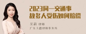 2023同一交通事故多人受伤如何赔偿