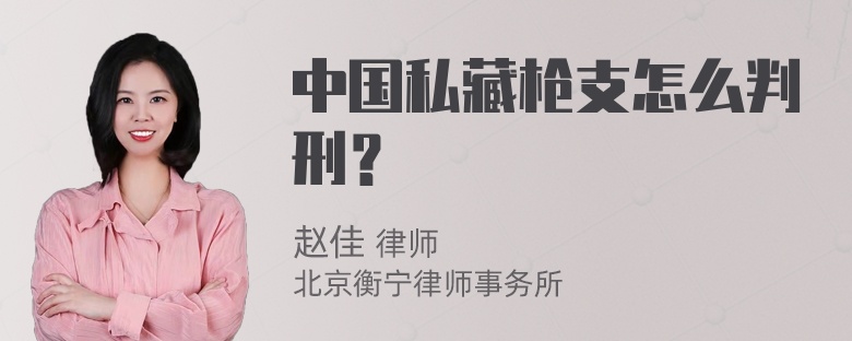 中国私藏枪支怎么判刑？