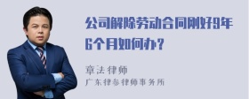 公司解除劳动合同刚好9年6个月如何办？