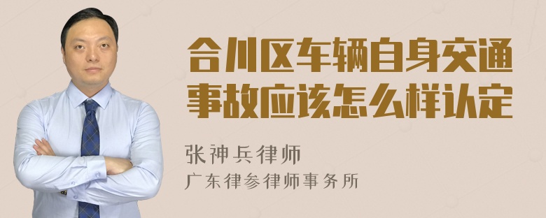 合川区车辆自身交通事故应该怎么样认定