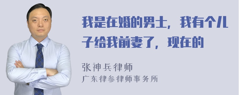 我是在婚的男士，我有个儿子给我前妻了，现在的