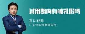 试用期内有哺乳假吗