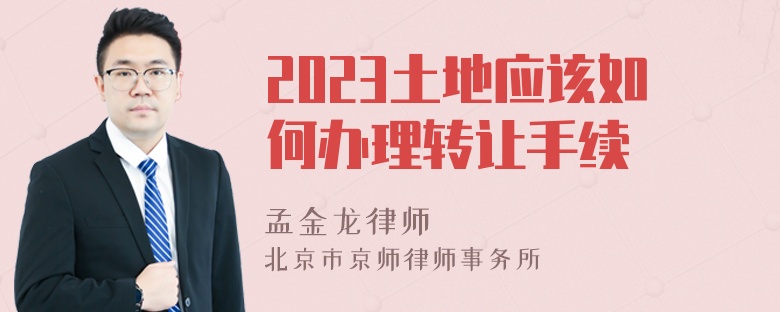 2023土地应该如何办理转让手续