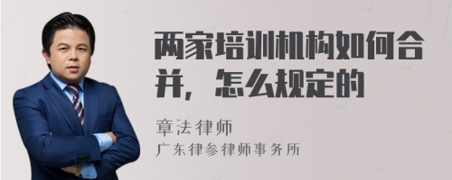 两家培训机构如何合并，怎么规定的