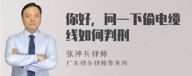 你好，问一下偷电缆线如何判刑