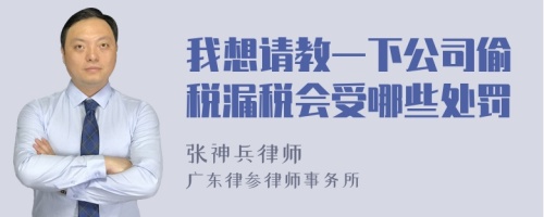 我想请教一下公司偷税漏税会受哪些处罚