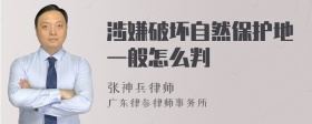 涉嫌破坏自然保护地一般怎么判