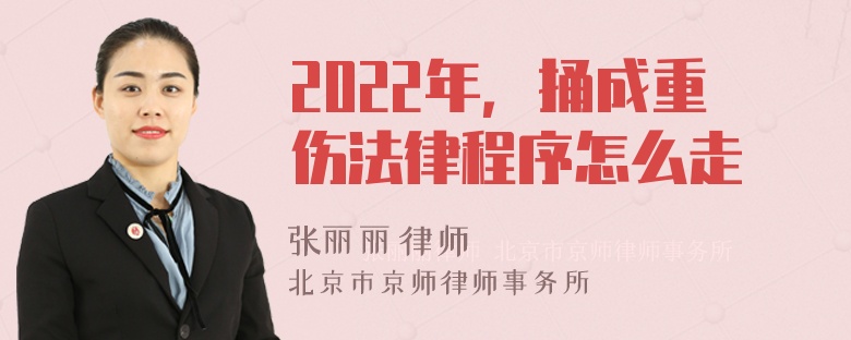 2022年，捅成重伤法律程序怎么走