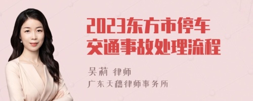 2023东方市停车交通事故处理流程