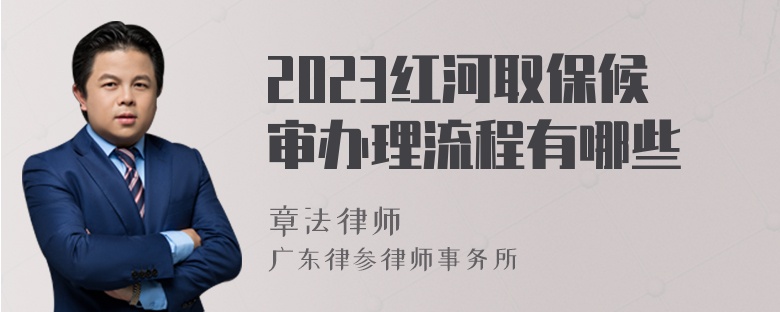 2023红河取保候审办理流程有哪些