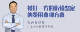 被打一方的伤情坚定的费用由哪方出