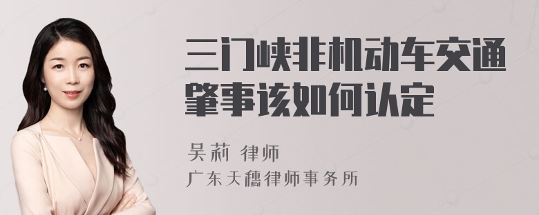 三门峡非机动车交通肇事该如何认定