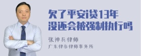 欠了平安i贷13年没还会被强制执行吗