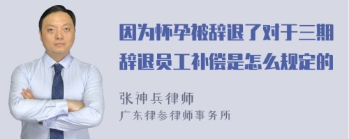 因为怀孕被辞退了对于三期辞退员工补偿是怎么规定的