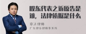 股东代表之诉原告是谁，法律依据是什么