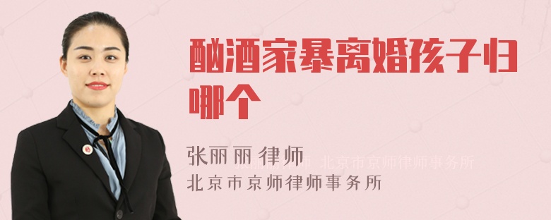 酗酒家暴离婚孩子归哪个