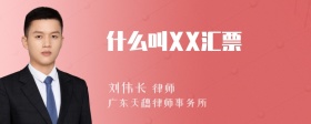 什么叫XX汇票