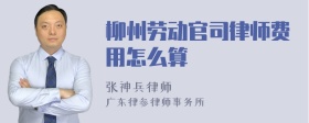 柳州劳动官司律师费用怎么算