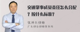 交通肇事成员责任怎么分配？按什么标准？