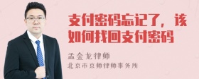 支付密码忘记了，该如何找回支付密码