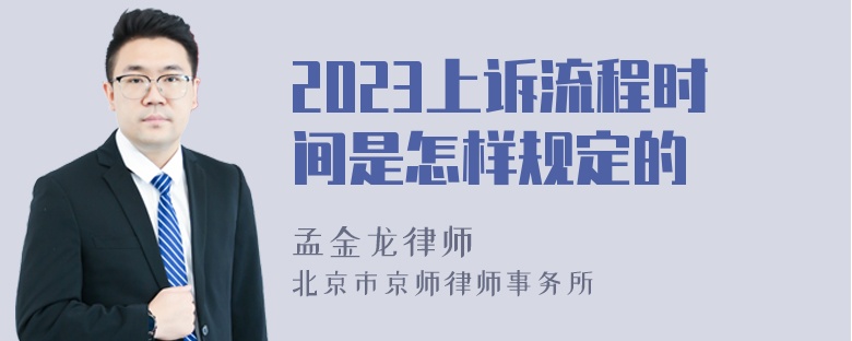 2023上诉流程时间是怎样规定的