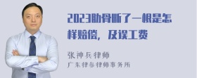 2023肋骨断了一根是怎样赔偿，及误工费