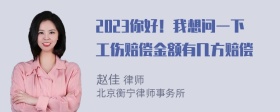 2023你好！我想问一下工伤赔偿金额有几方赔偿