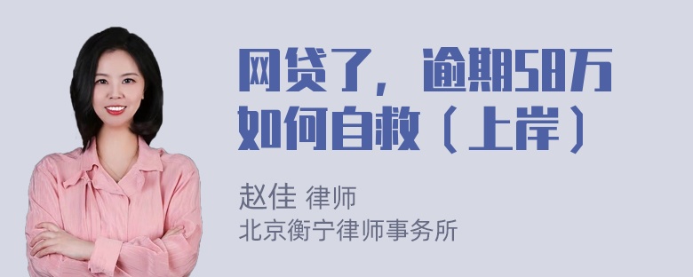 网贷了，逾期58万如何自救（上岸）