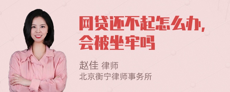 网贷还不起怎么办，会被坐牢吗