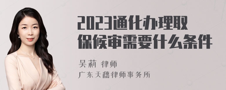 2023通化办理取保候审需要什么条件