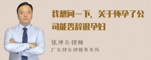 我想问一下，关于怀孕了公司能否辞退孕妇